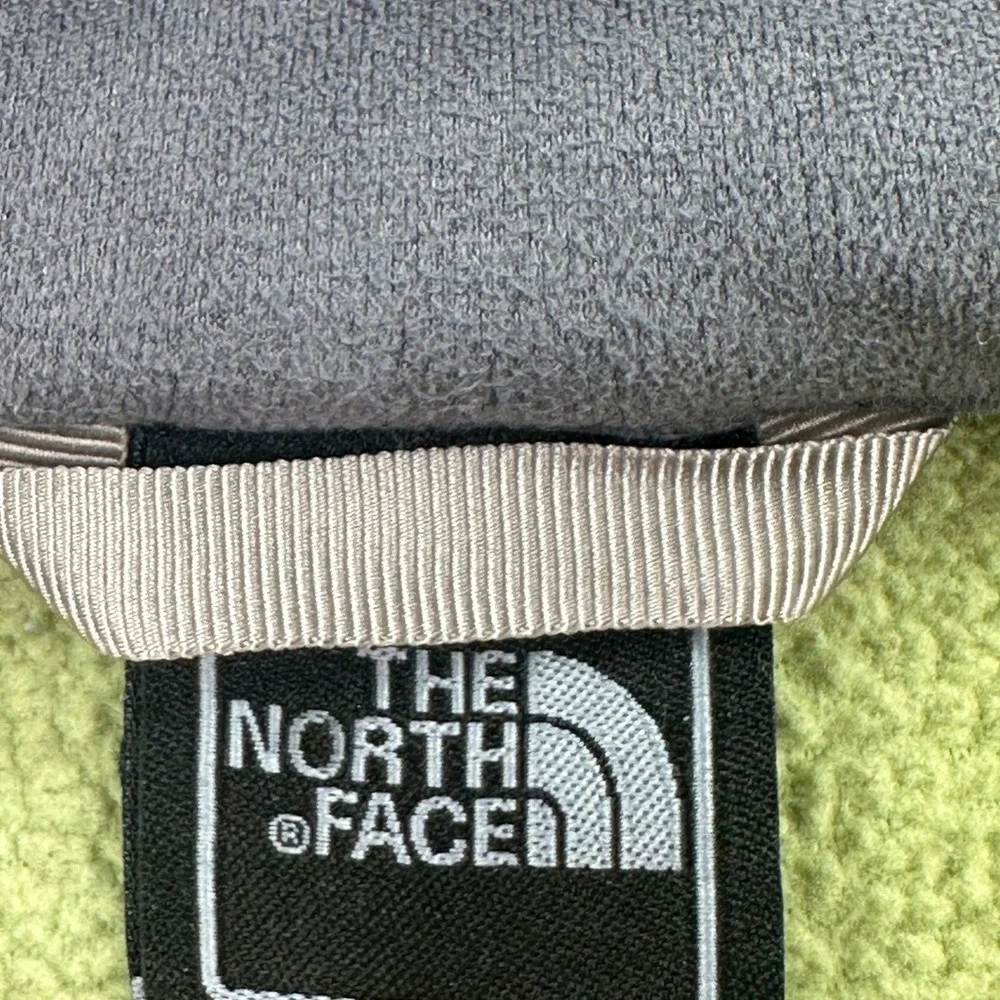 The North Face Fleece Jacket Size Medium Green Full Zip Mock Neck Women's
